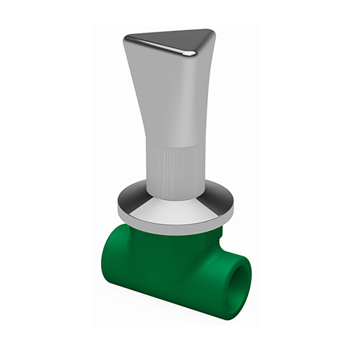 PP-RCT RG valve straight seat UP with impeller