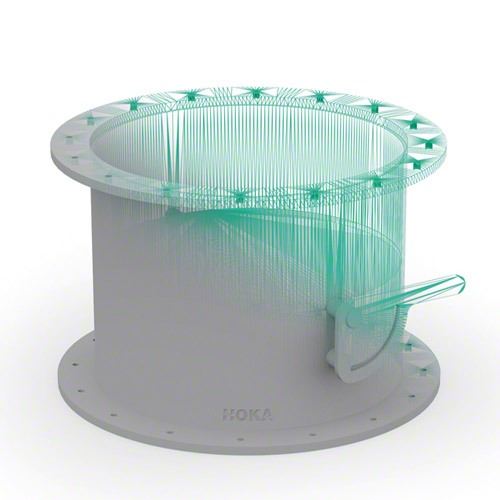 PVC butterfly valve&nbsp; with handle, both sides with flange and lip seal