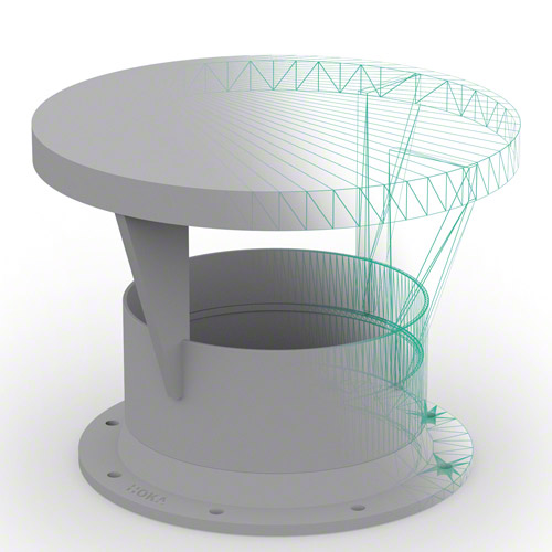 PVC U Color RAL 7011