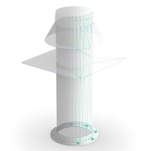 Flange for roof head