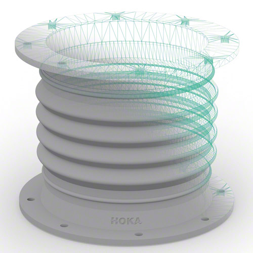 with flanges PVC both sides