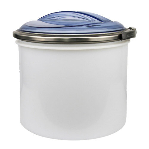 Manhole made of PE - nature with spigot, cover made of PVC Transparent, with new grip shape