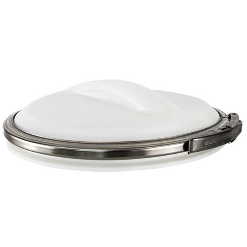 Manhole made of PE - nature without spigot, cover made of PE - nature, with new grip shape