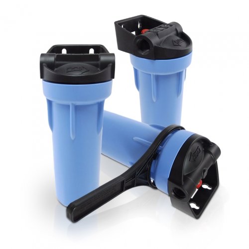 Pentek Water filter housing 3 G standard, 10 inch, with mounting / manometer mounting fixture