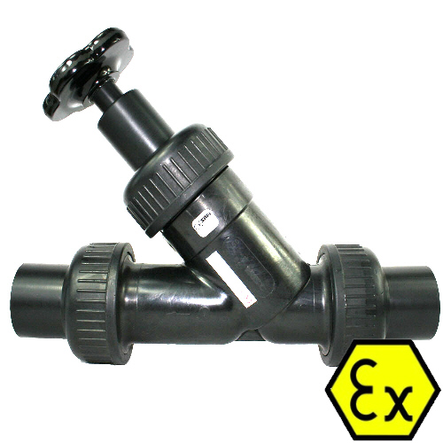 Angle seat stop valve