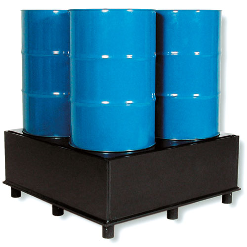 Safety drip pan, type P4/LP, made of PE100-RC, 225 liters, all sides accessible, DIBT approval