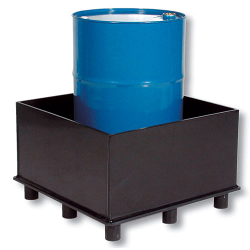 Safety drip pan, type PW 1, made of PE100-RC, 225 liters, all sides accessible, DIBT approval