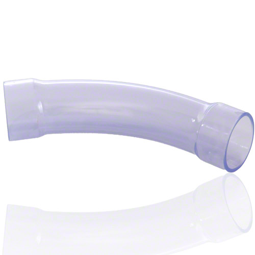 PVC U Transparent Elbow 11&deg; 