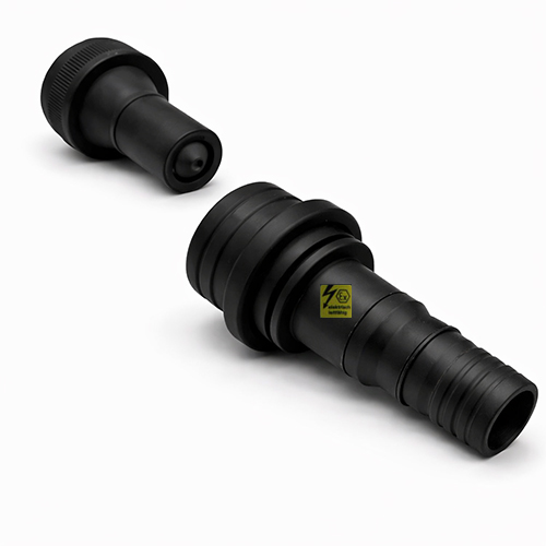 Electrically Conductive PE Dry Disconnect Coupling with Male Adapter (IBC S60&times;6) and Female Coupler (Hose Barb)