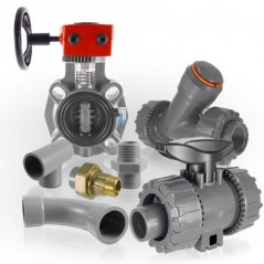 PVC U 
PIPE SYSTEMS: PVC U Pipes, PVC U Fittings
and PVC U Valves
for
water technology