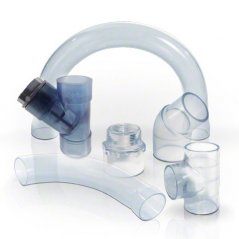 UPVC
TRANSPARENT: UPVC Transparent Pipes
and UPVC Transparent Fittings
inches dimensions
and DIN standards