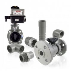 PVC C
PIPE SYSTEMS: PVC C pipes, molded parts
and valves
for high temperatures 
as well as acids and alcalis